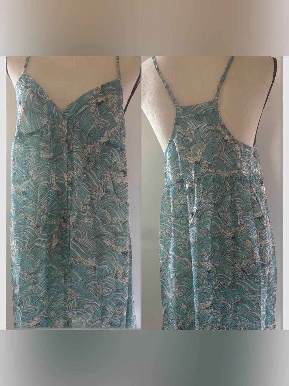 Kimchi & Blue Turquoise Wave Cami Dress